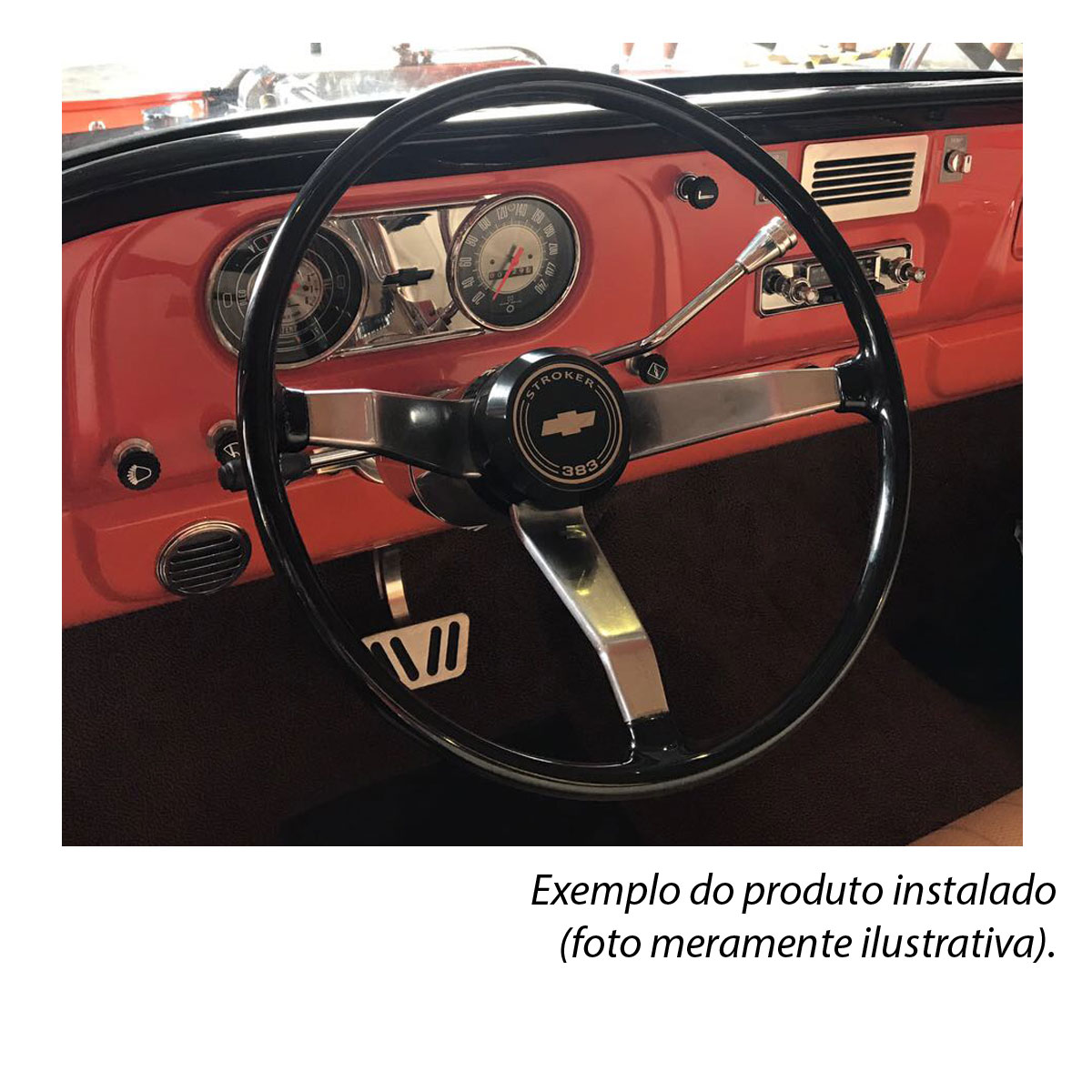 Botão Buzina Billet Volante Opala SS Chevrolet C10 Veraneio