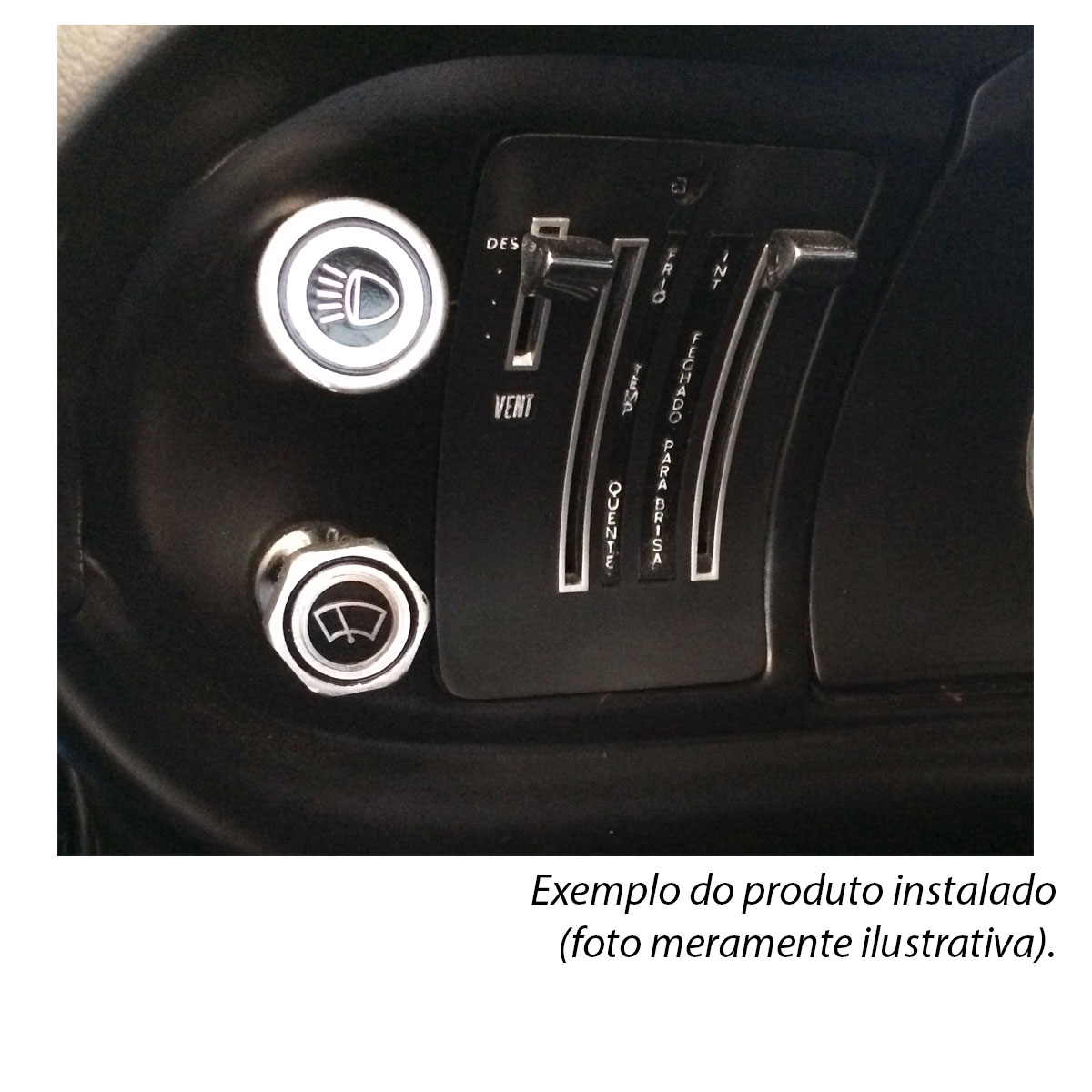 Par Botão Billet Alerta Cinzeiro Ford