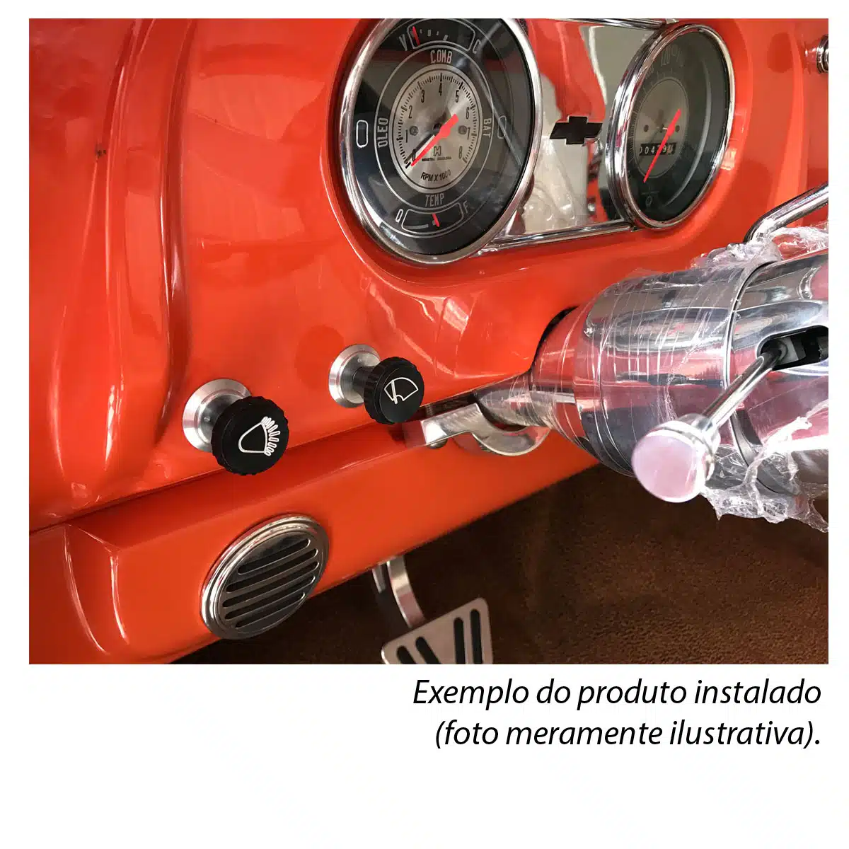 Jogo Botão Original Painel Chevrolet Veraneio C10 - Imagem 4