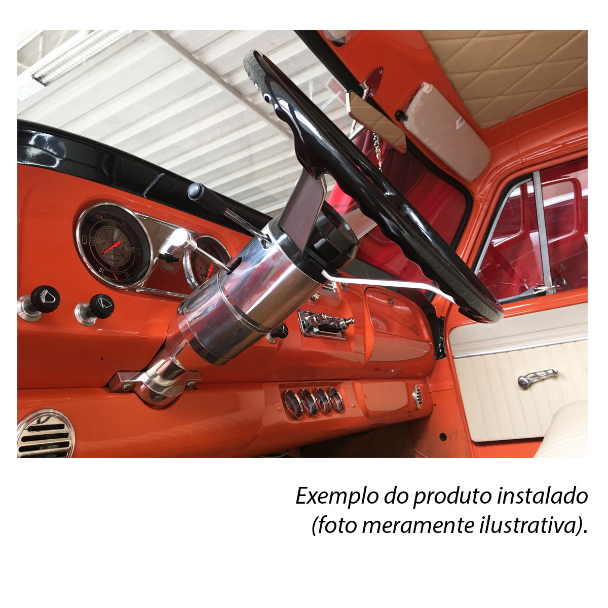 Coluna Direção Billet Câmbio Manual Chevrolet C10 C14 C15 Veraneio Opala