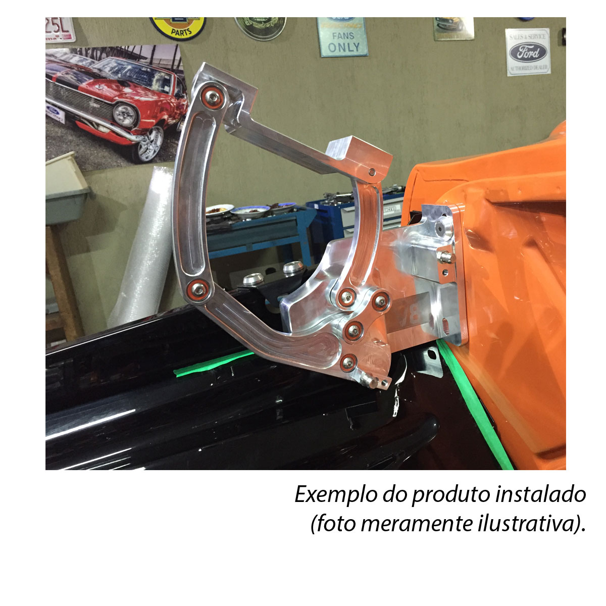 Dobradiças Billet Capô Chevrolet C10 C14 Veraneio