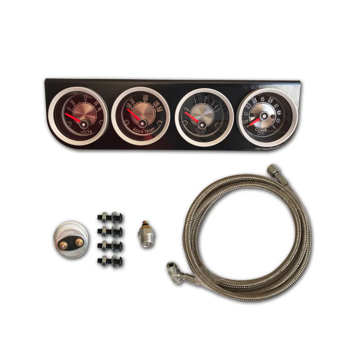 Kit 4 Manômetros Elétrico Ford Maverick - Imagem 3