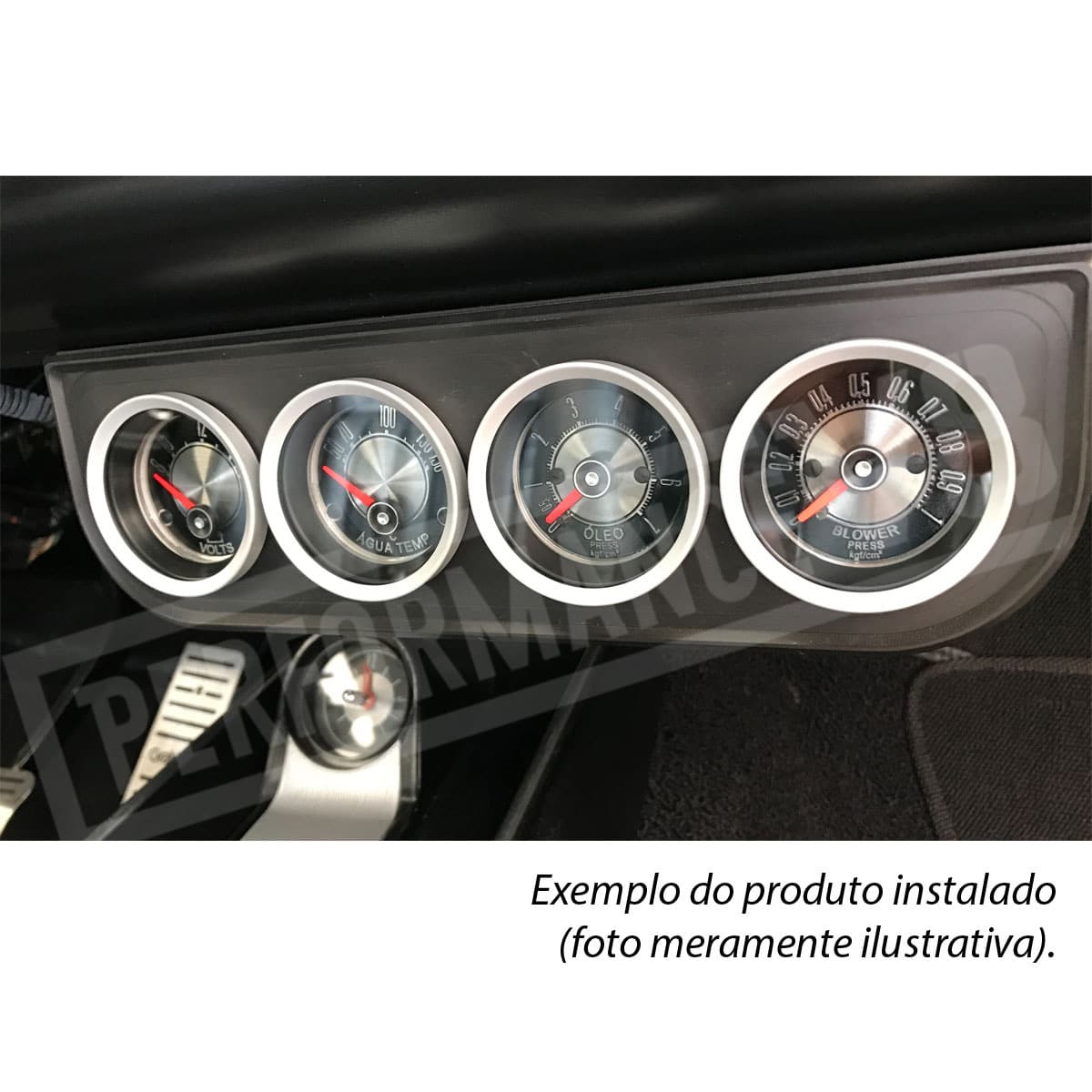 Kit 2 Manômetros Elétrico Temp Ford Maverick