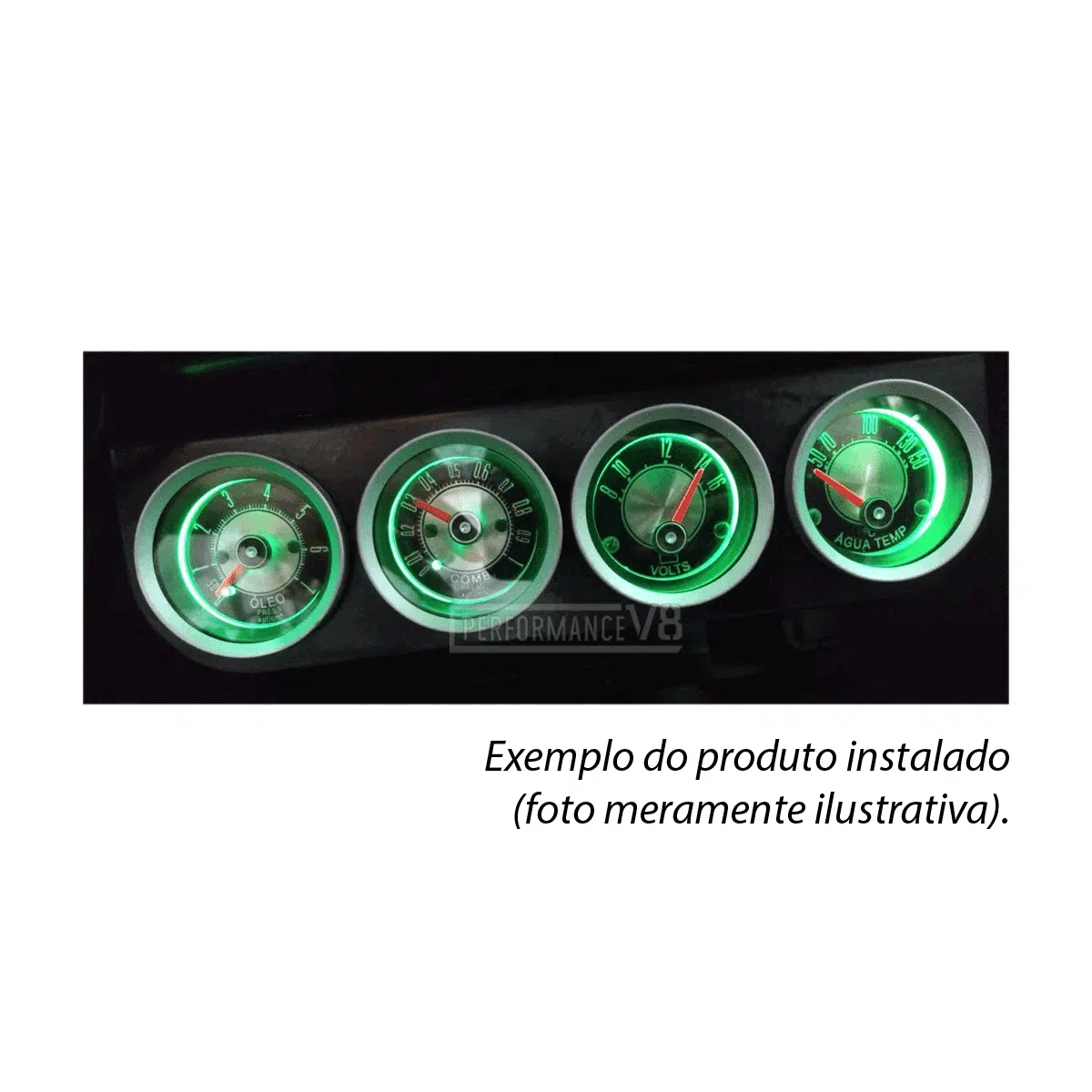 Kit 4 Manômetros Mecânico Ford Galaxie Landau - Imagem 5