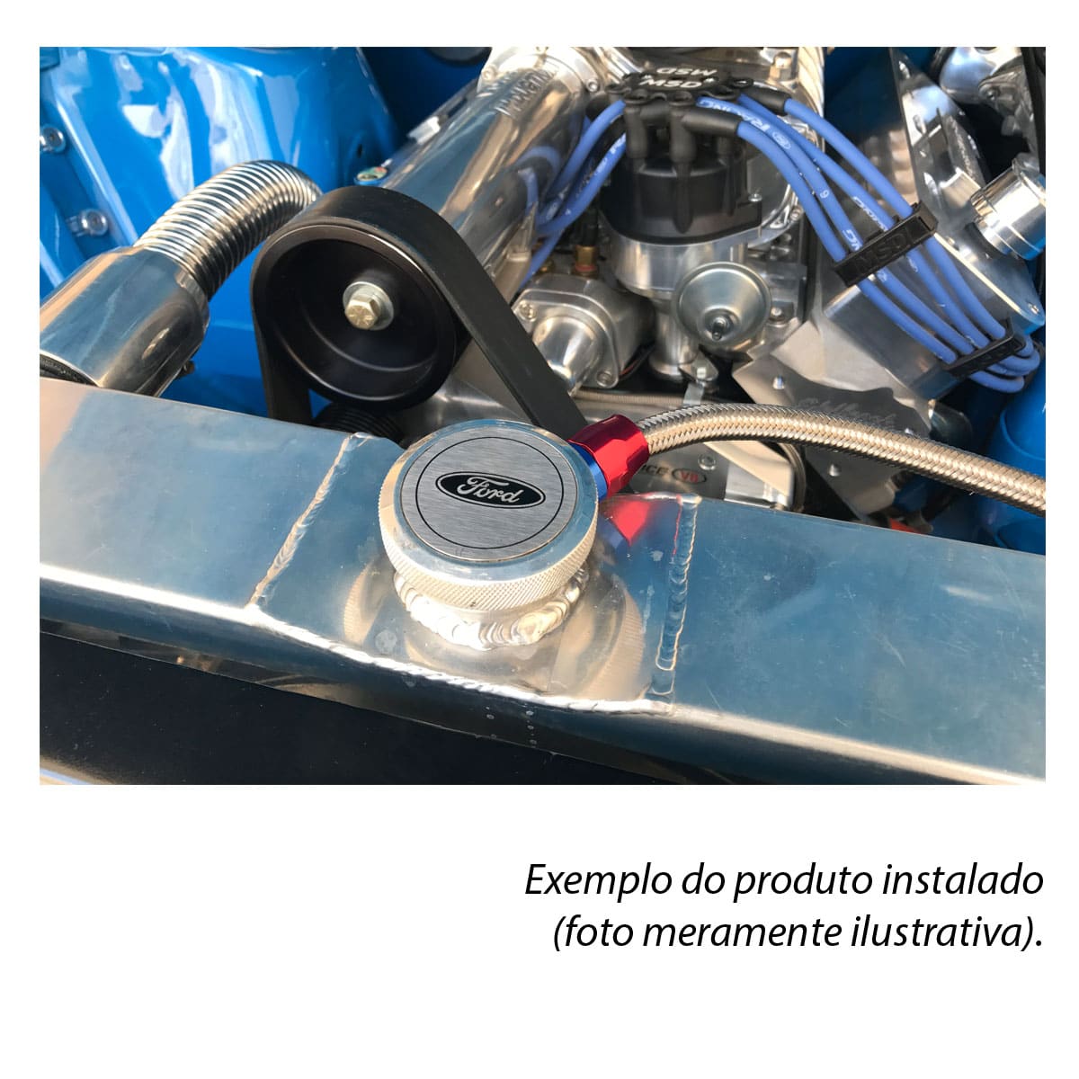 Tampa de Radiador Billet Black Ford Maverick GT