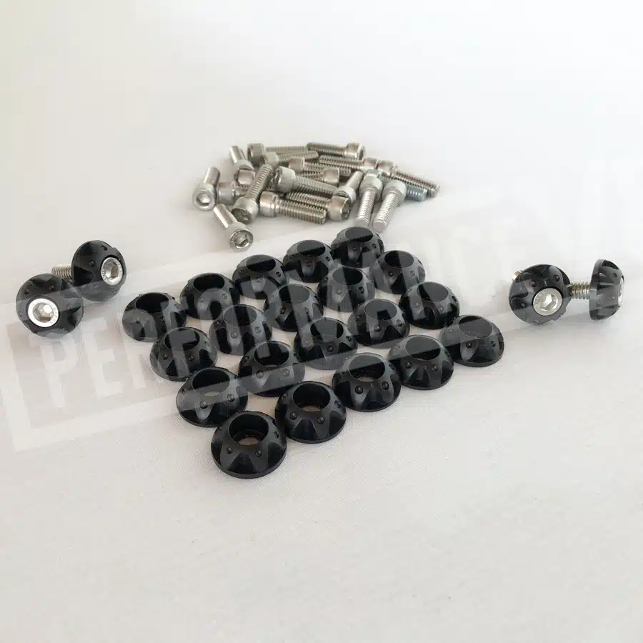 Kit New Black Acabamento Billet Cofre Paralama - Imagem 6