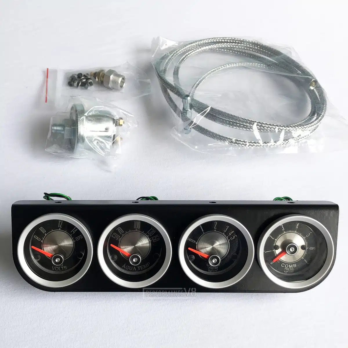 Kit 4 Manômetros Elétrico Injeção Ford Maverick - Imagem 3