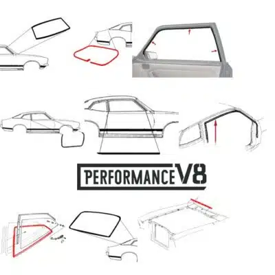 Kit de Borrachas Vidros Portas Batentes Completo Ford Maverick