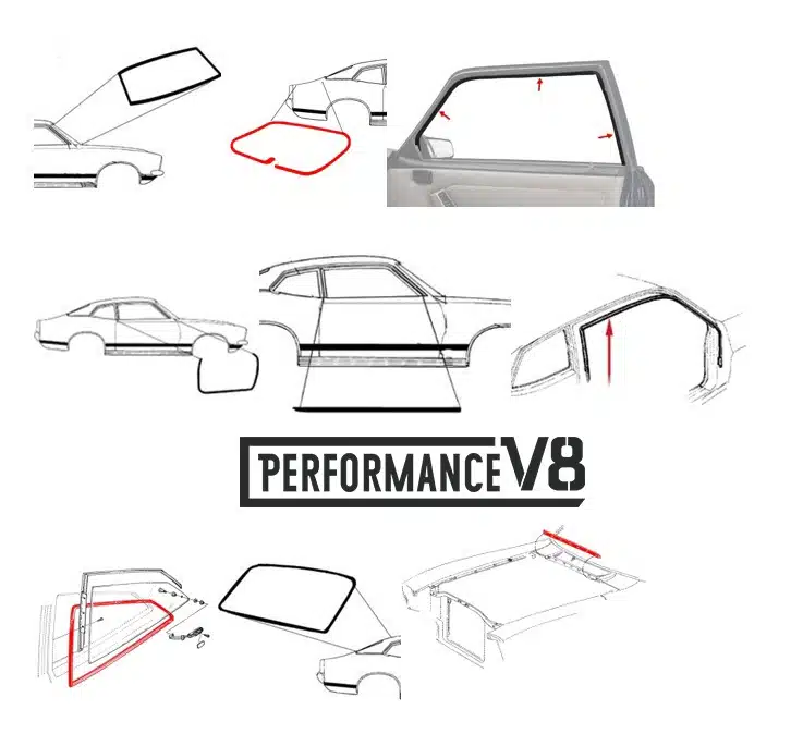 Jogo de Vidro Verde e Borrachas Completo Ford Maverick 2 Portas - Imagem 9