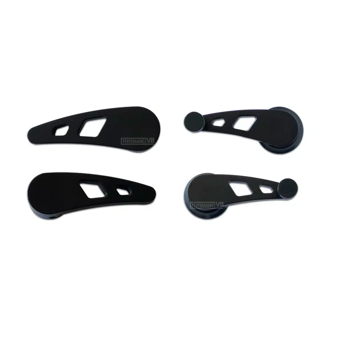 Kit Billet Black Maçanetas de Porta e Vidro