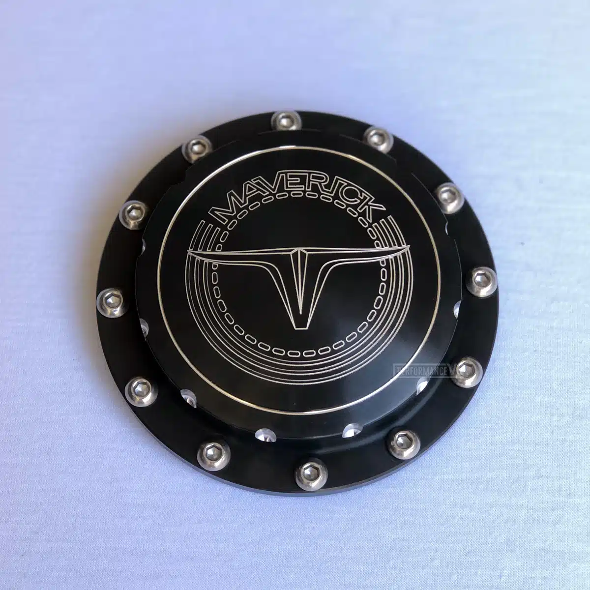 Tampa Billet Black Gasolina Ford Maverick USA - Imagem 4