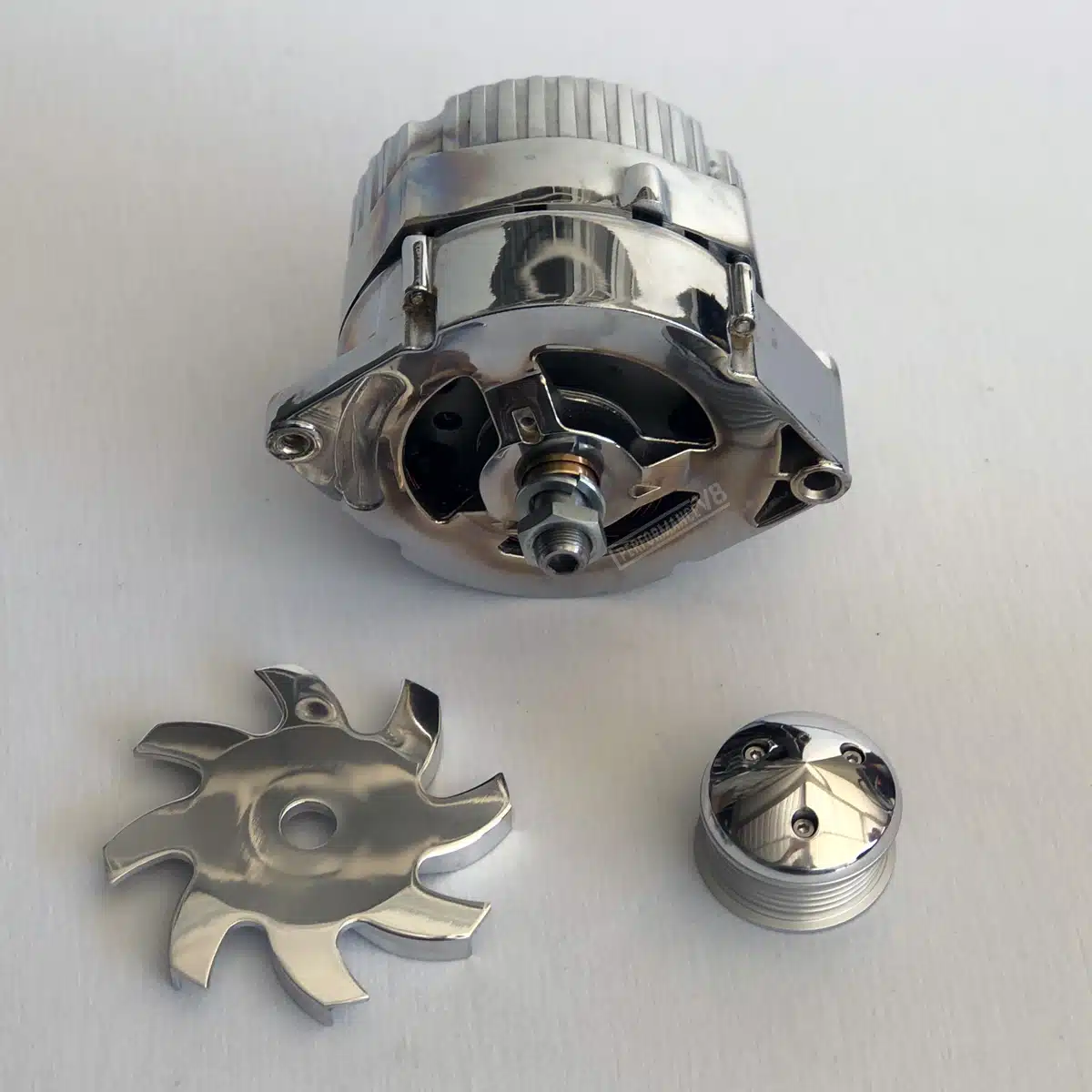 Alternador Cromado Polia Universal 100 amp - Imagem 5