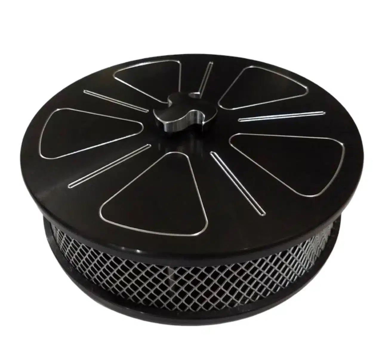 Filtro de Ar Billet Round Black Ford Maverick F100 Hot Rods