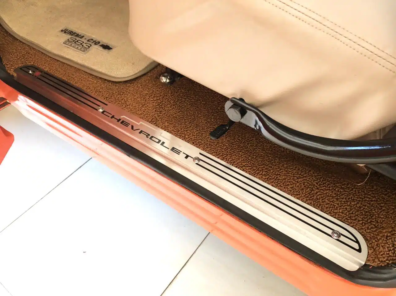 Kit Pedaleira Soleira Friso Porta Inox Chevrolet A10 PerformanceV8 - Imagem 2