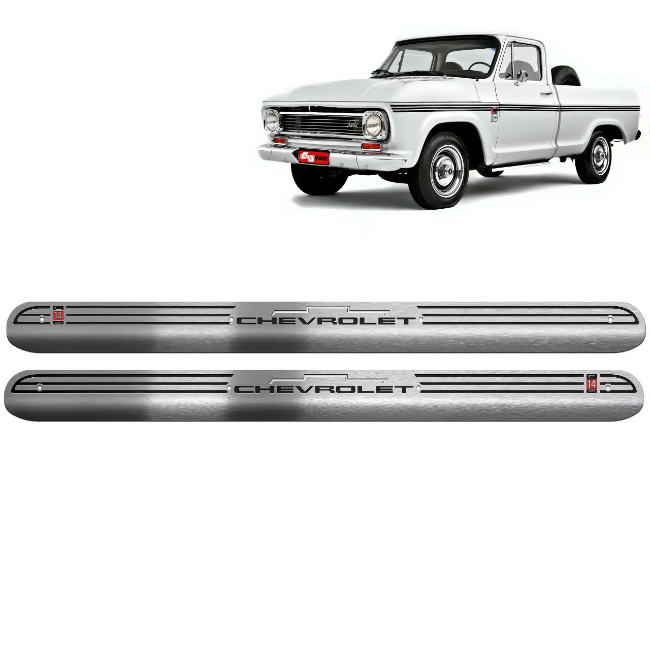 Soleira Friso Porta Inox Chevrolet C14