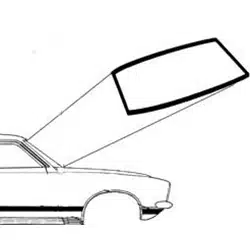 Borracha Parabrisa Vidro Dianteiro Ford Maverick