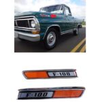 Emblema Lateral Capô Ford F100 1972 À 1979