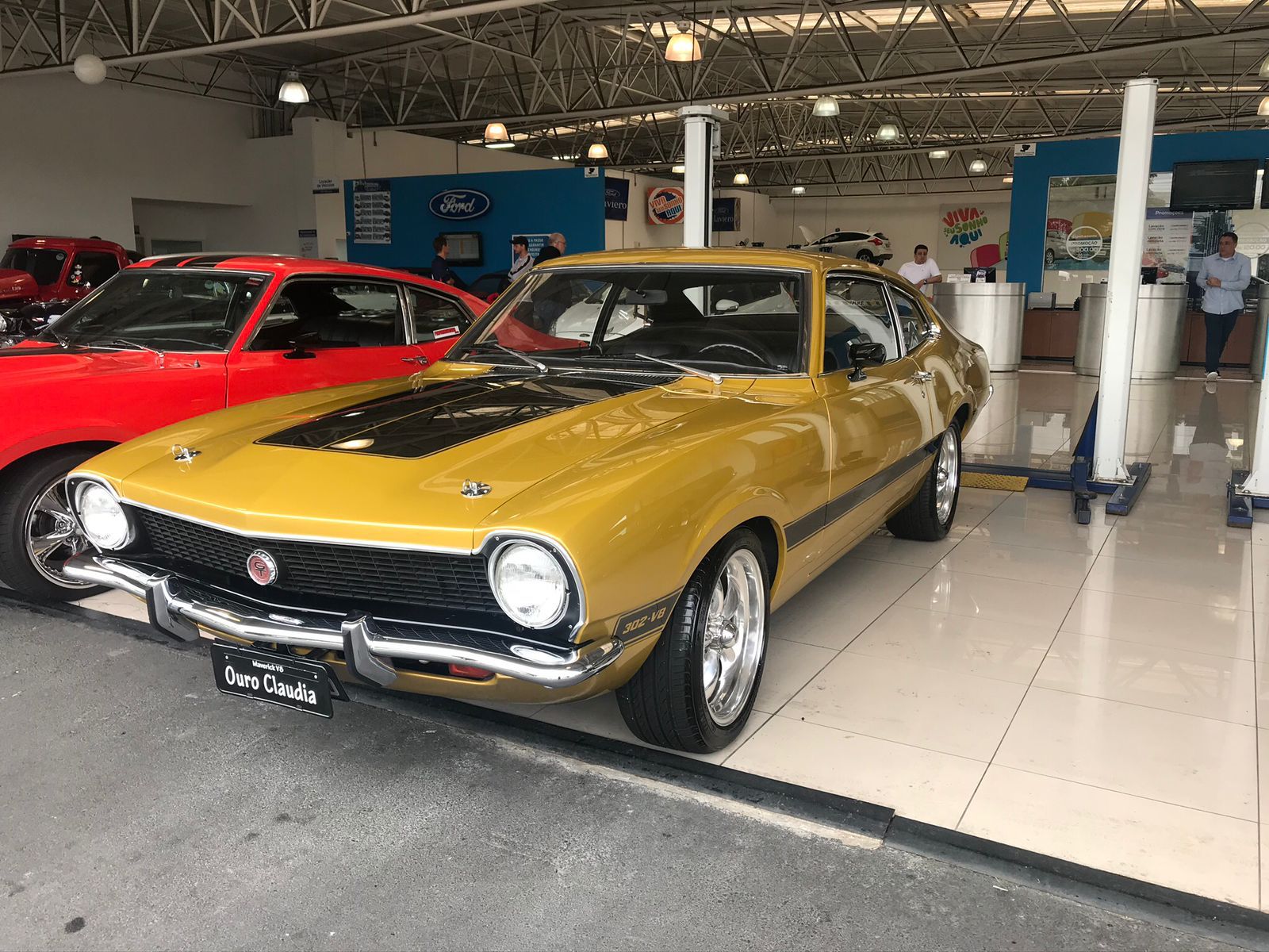 Grade Dianteira Preta Ford Maverick Modelo Fase 1