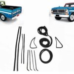 Kit de Borrachas Ford F100 F1000 1972 À 1992 Parabrisa Friso Inox