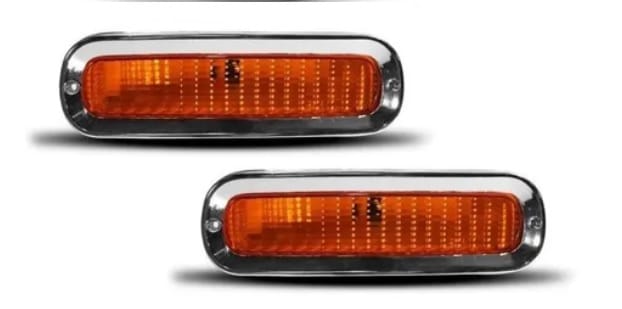 Lanternas Dianteira Par Chevrolet C10 D10 C10 C14 Âmbar Pisca Seta