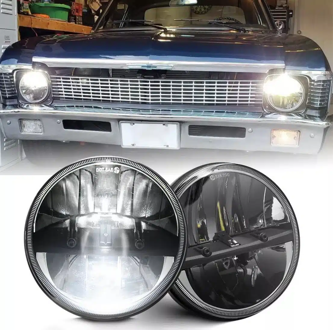 Farol Led Projetor Dual Zone Maverick F100 C10 Opala