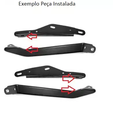 Borracha Batente Suportes Parachoque Dianteiro Ford Maverick - Imagem 2