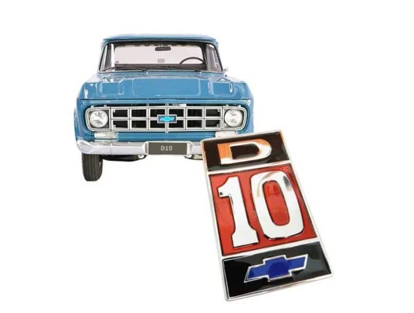 Emblema Paralama Lateral Placa Chevrolet D10