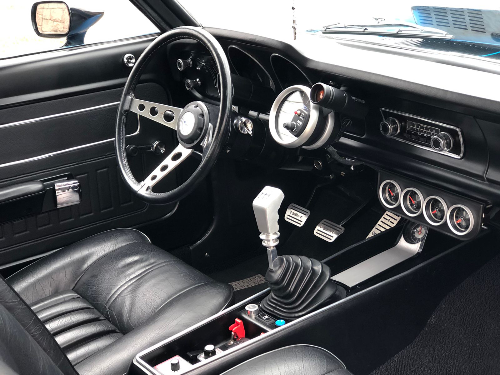 Espelho Retrovisor Controle Regulagem Interno Ford Maverick Galaxie Landau Mustang