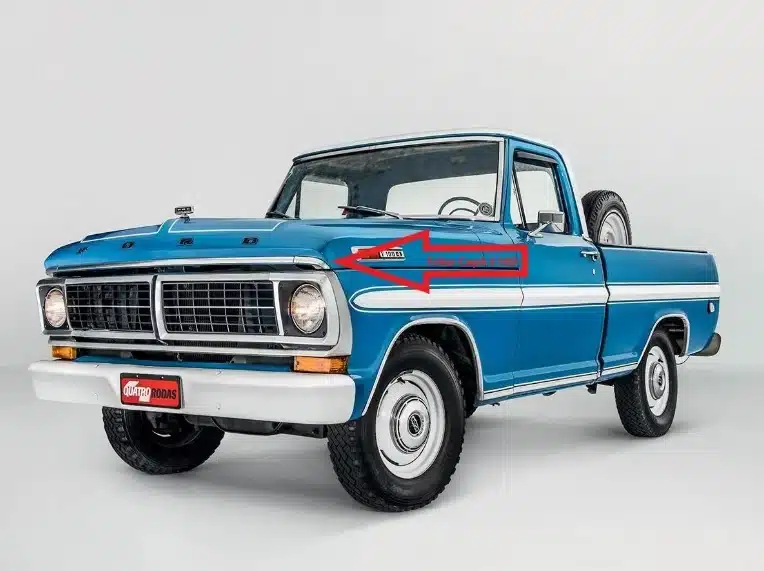 Friso Régua Capo Ford F100 F 100 F-100 - Imagem 2