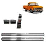 Kit Soleira Porta & Pedaleira Inox Chevrolet C14