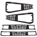 Grade Frontal C/ Aro Farol Antigo Preto Chevrolet D20 PerformanceV8