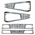 Grade Frontal Moderna Cinza Chevrolet D20 PerformanceV8
