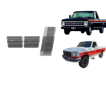Pedaleira Inox Ford F1000 De 1984 à 1998 PerformanceV8