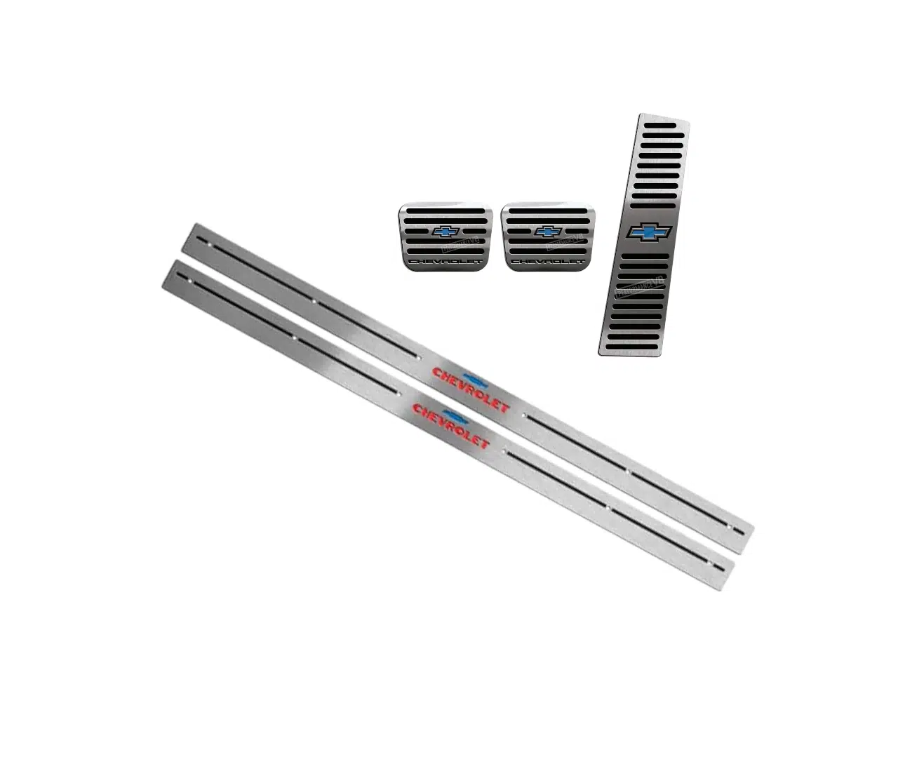 Kit Pedaleira Soleira Friso Porta Inox Chevrolet Pick Up Marta Rocha PerformanceV8 - Imagem 3