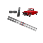 Kit Pedaleira Soleira Friso Porta Inox Chevrolet Pick Up Marta Rocha PerformanceV8