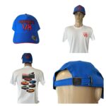 Camiseta Branca Bone Azul Performance V8