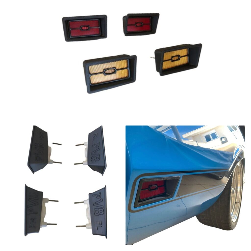 Kit Side Markers Lente Moldura Ford Maverick Performance V8 Performance V8