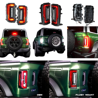 Lanternas Traseiras LED Ford Bronco 2021-2024 PerformanceV8