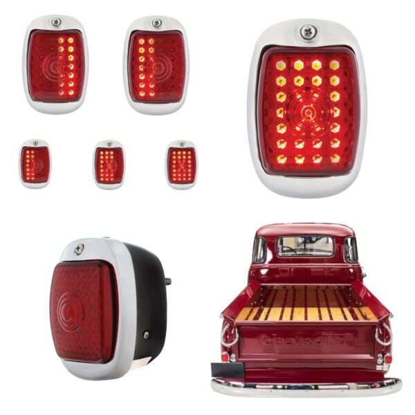 Lanternas Traseiras LED Sequencial Chevrolet Pick UP Boca de Sapo PerformanceV8