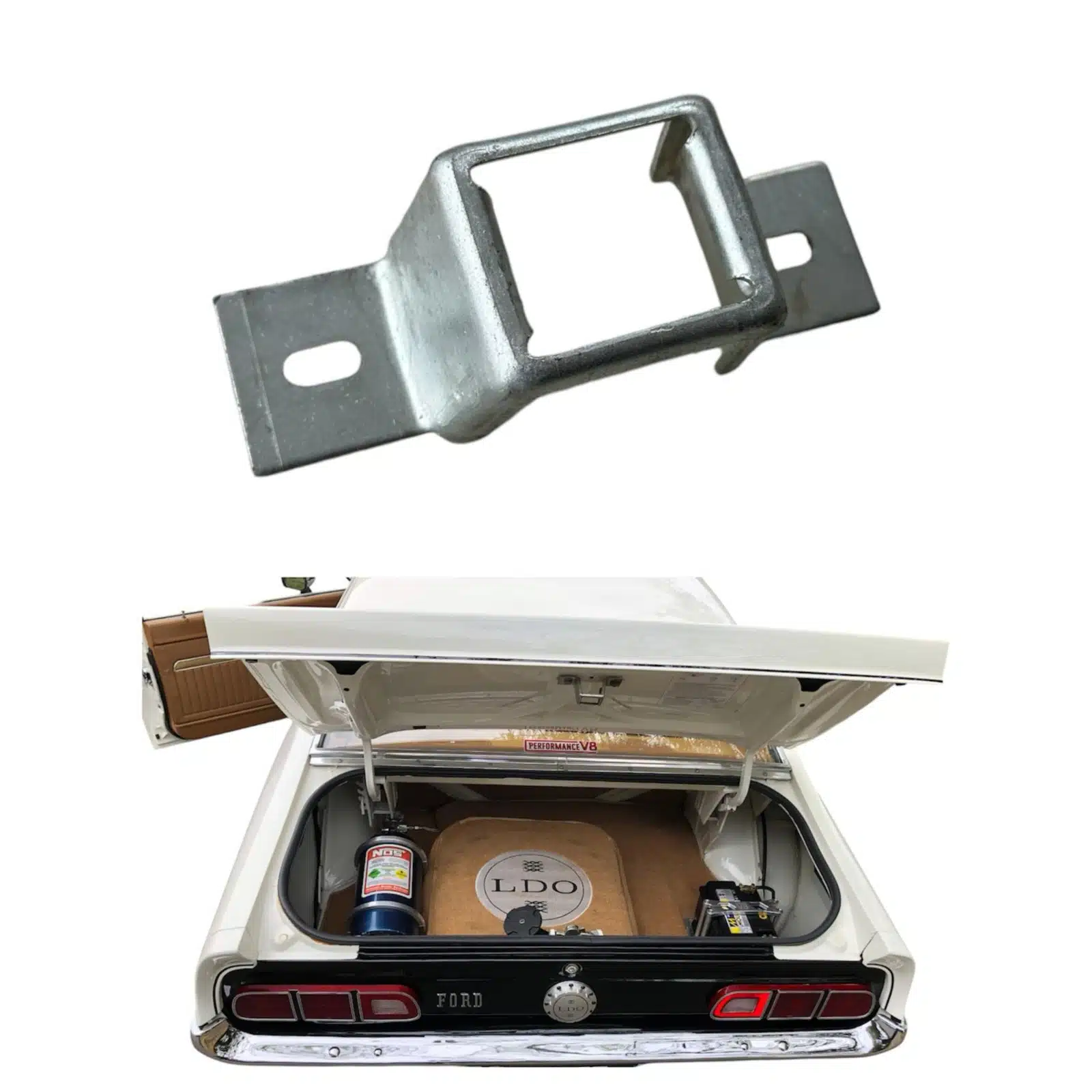 Batente Traseiro Fechadura Tampa Porta Mala Ford Maverick