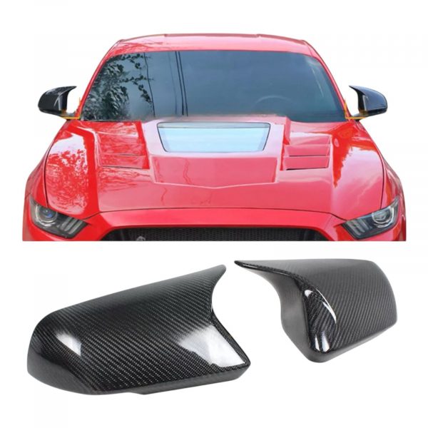 Capa Espelho Retrovisor Fibra de Carbono Ford Mustang 2015-2023 - Image 2