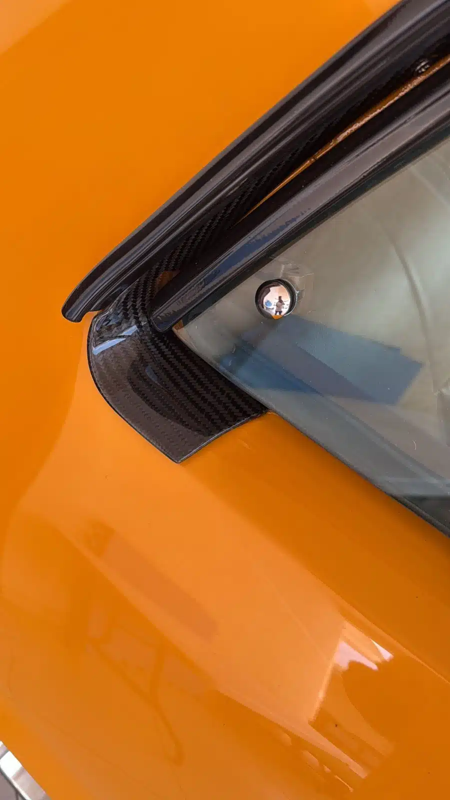 Acabamento Friso Fibra Carbono Vigia Janela Lateral Ford Maverick - Imagem 2