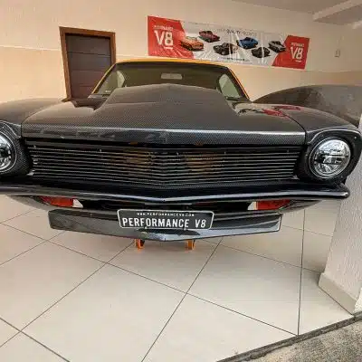 Grade Dianteira Radiador Fibra de Carbono Ford Maverick