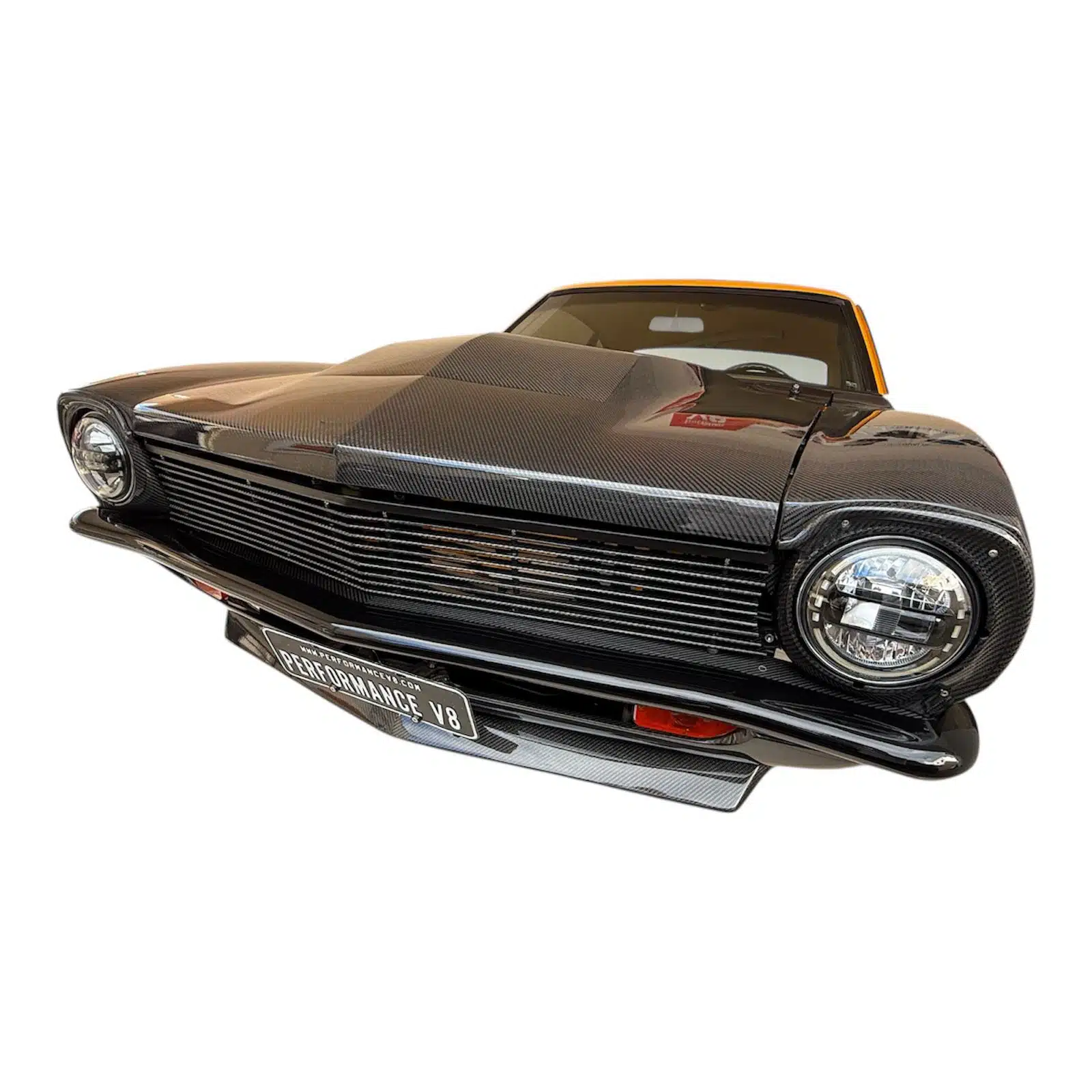 Grade Dianteira Radiador Fibra de Carbono Ford Maverick - Imagem 4
