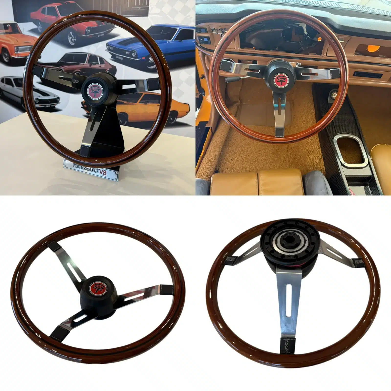 Volante Madeira Nobre Ford Maverick & Mustang