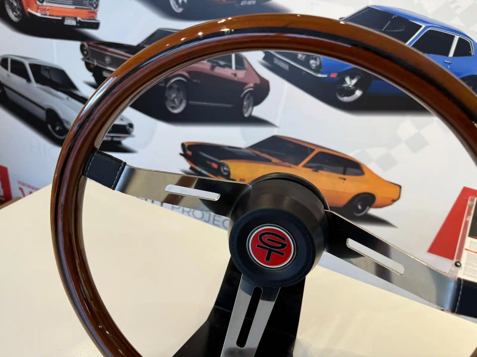 Volante Madeira Nobre Ford Maverick & Mustang - Imagem 12