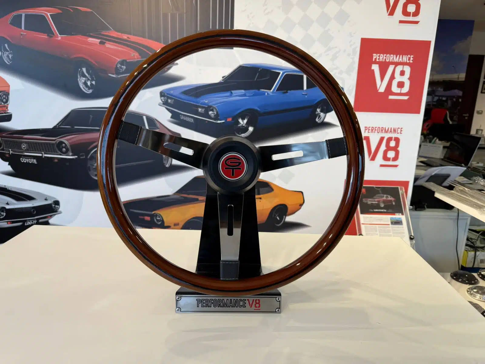 Volante Madeira Nobre Ford Maverick & Mustang - Imagem 11