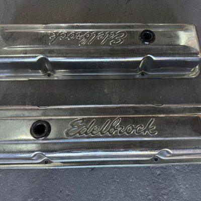Tampa De Valvula Cromada Chevrolet V8 350 Edelbrock Original