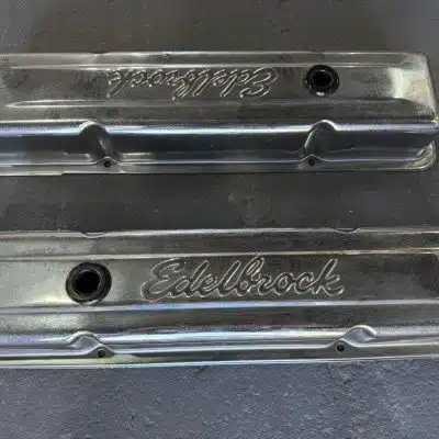 Tampa De Valvula Cromada Chevrolet V8 350 Edelbrock Original